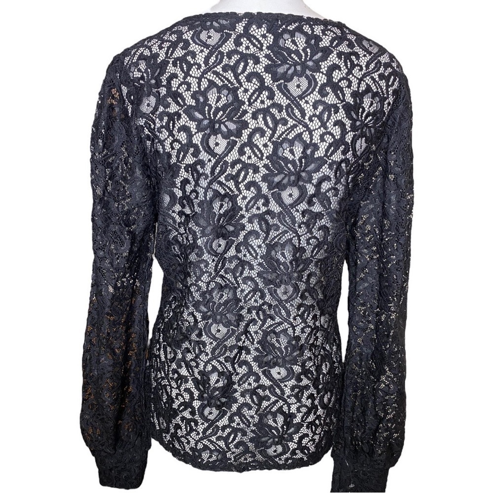 Stella & Dot Julianna black Lace Top Size L - Picture 3 of 8